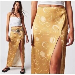 NWT Free People Serena Slim Maxi Skirt Size 6